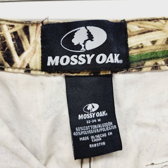 Mossy Oak Mens Camouflage cargo Pants 32X34 Outdoor Hunting Apparel - Picture 2 of 13
